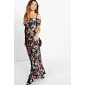 All Lace Plunge Neck Women Party Maxi Dress